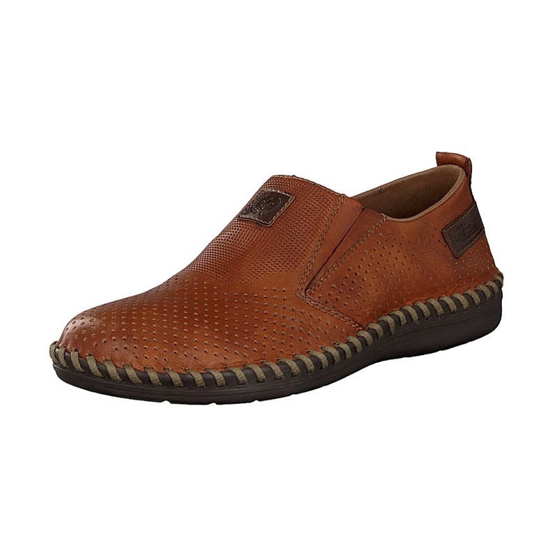 Slip On Rieker B2476-24 Para Homem - Marrom